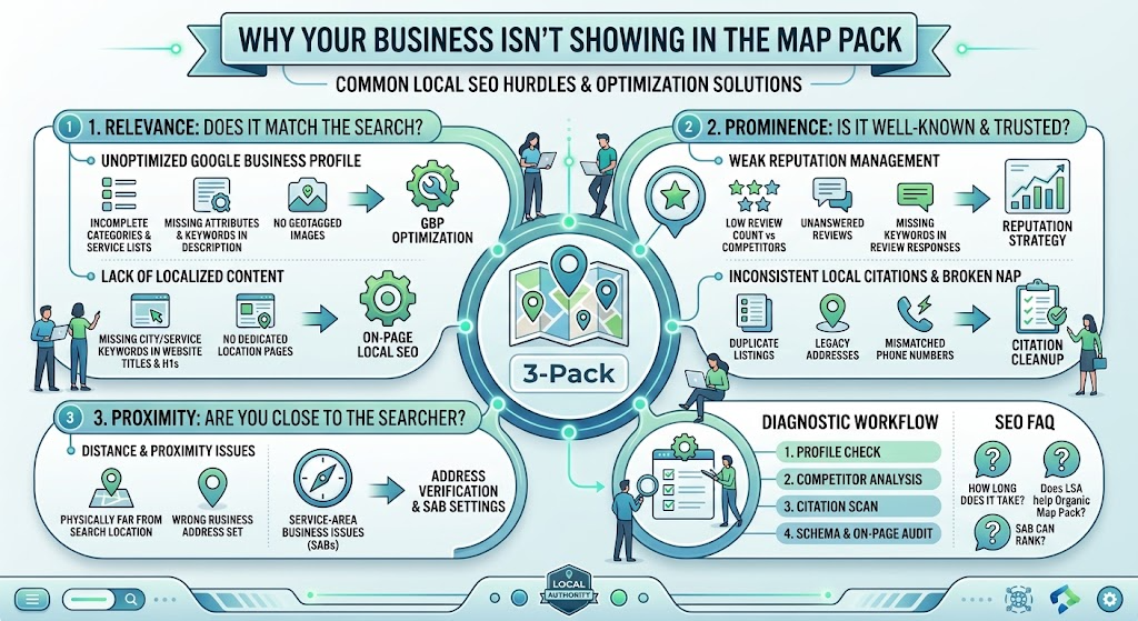 Why Your Business Isn't Showing in the Map Pack (And How to Fix It)